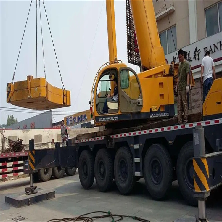 浚县当地吊车出租|机器吊装|75吨|工厂搬迁服务